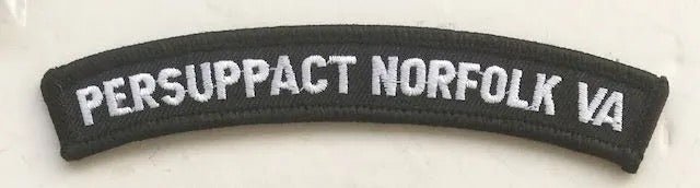 US Navy Rocker Tab Persuppact Norfolk VA (Thick) - Bateleur Militaria