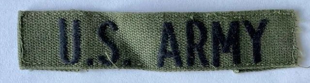 US Army Tape Embroidered on OD 8 - Bateleur Militaria
