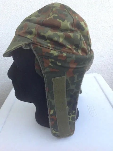West German Camo Cap Cold Weather Size Small - Bateleur Militaria