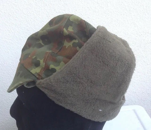 West German Camo Cap Cold Weather Size Small - Bateleur Militaria