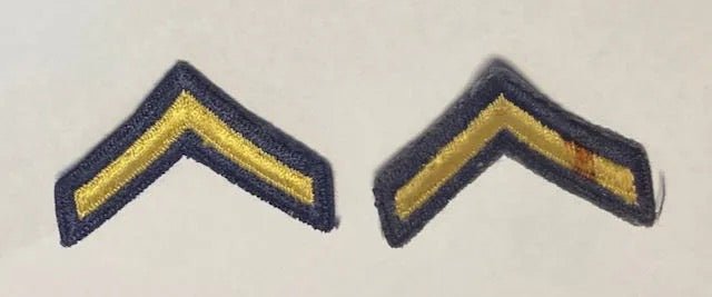 US Army Rank Insignia Non-Combat Unit (1948-Feb 1951) Private 2" (Set)