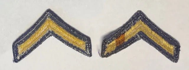 US Army Rank Insignia Non - Combat Unit (1948 - Feb 1951) Private 2" (Set) - Bateleur Militaria