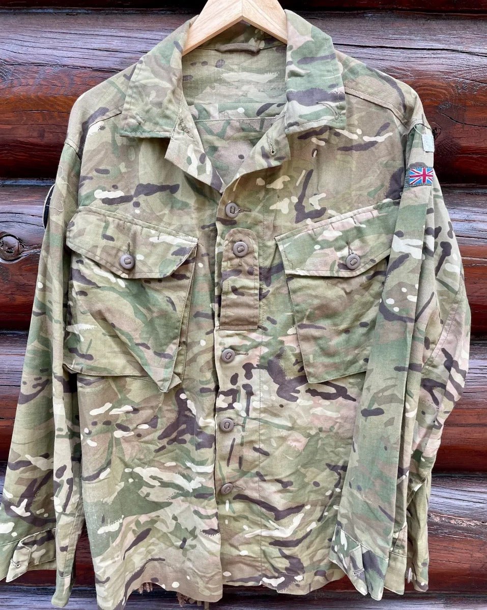 British MTP Camo Shirt & Trousers Size Medium Badged