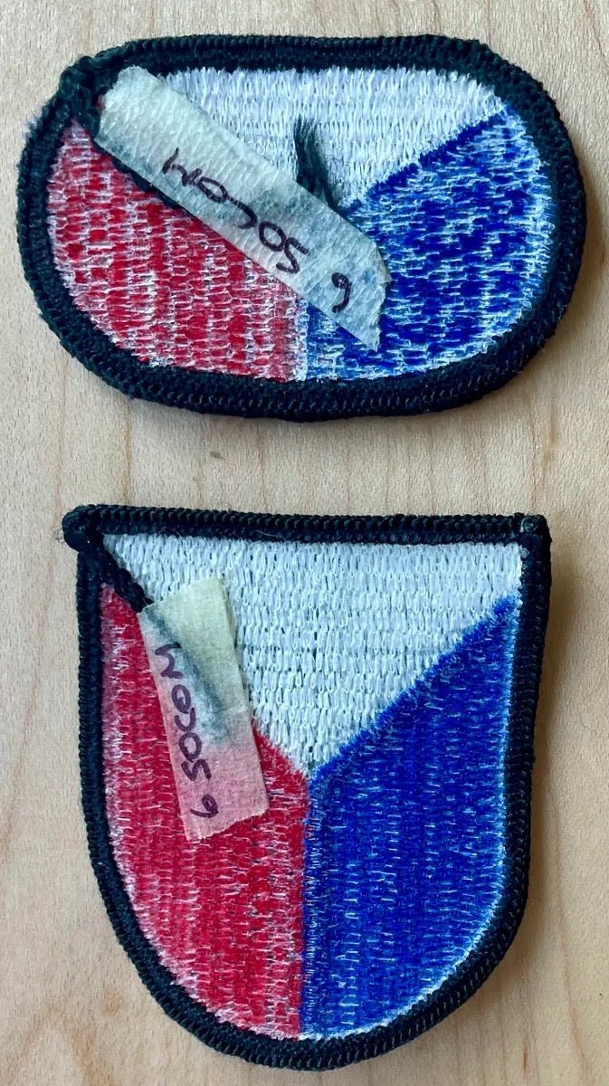 US Army 6th Special Operations Support Command Flash & Oval - Bateleur Militaria
