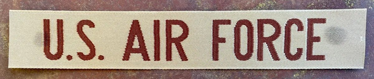 USAF Branch Tape Nylon Desert - Bateleur Militaria