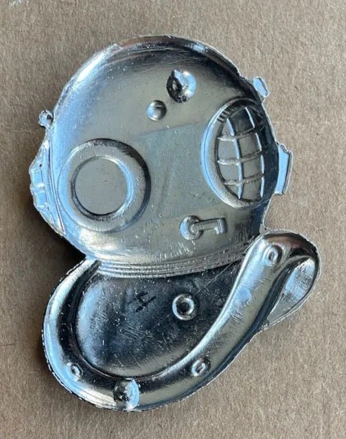 South Africa (SADF) Army Diver Advanced Proficiency Badge 3rd Pattern in Chrome - Bateleur Militaria