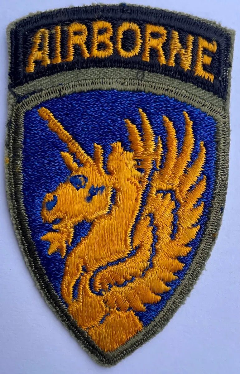 Original 1 Piece 13th Airborne Division Green Border Patch