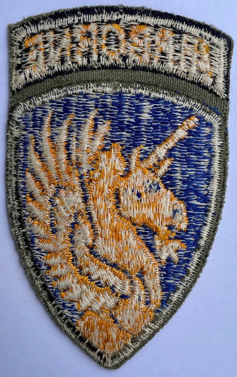 Original 1 Piece 13th Airborne Division Green Border Patch