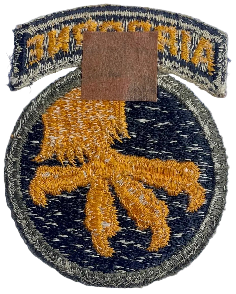 US Original 2 Piece 17 Airborne Division Reverse Claw Patch 4 - Bateleur Militaria