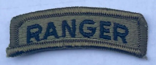 US Army Ranger Tab Merrowed Edge OD