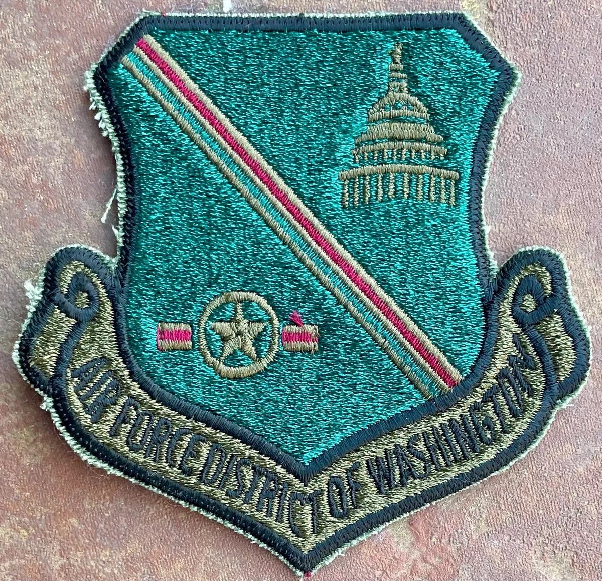 USAF District of Washington OD Patch Sew - On - Bateleur Militaria