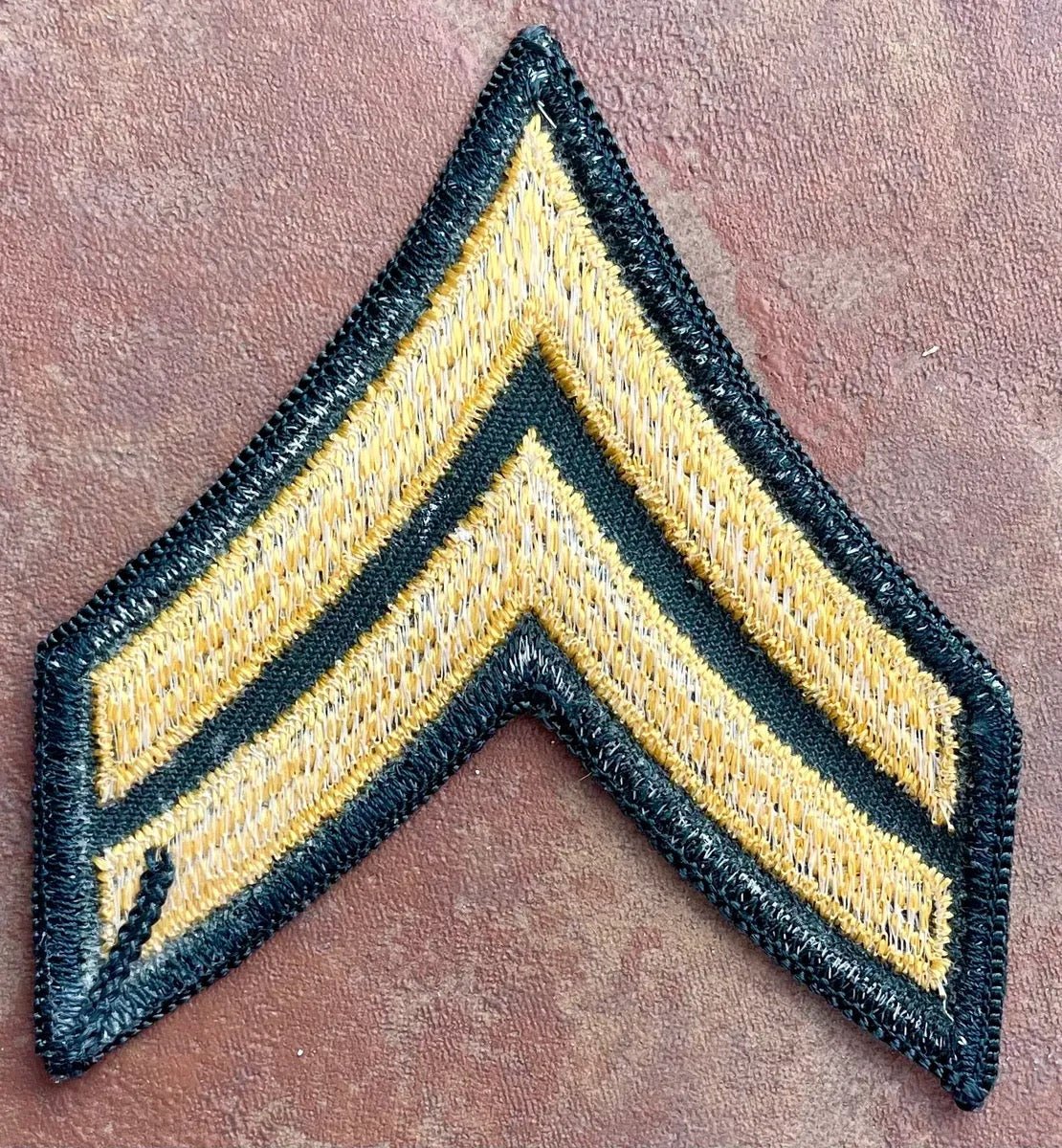 US Army Corporal Chevron OD Merrow Edge Single - Bateleur Militaria