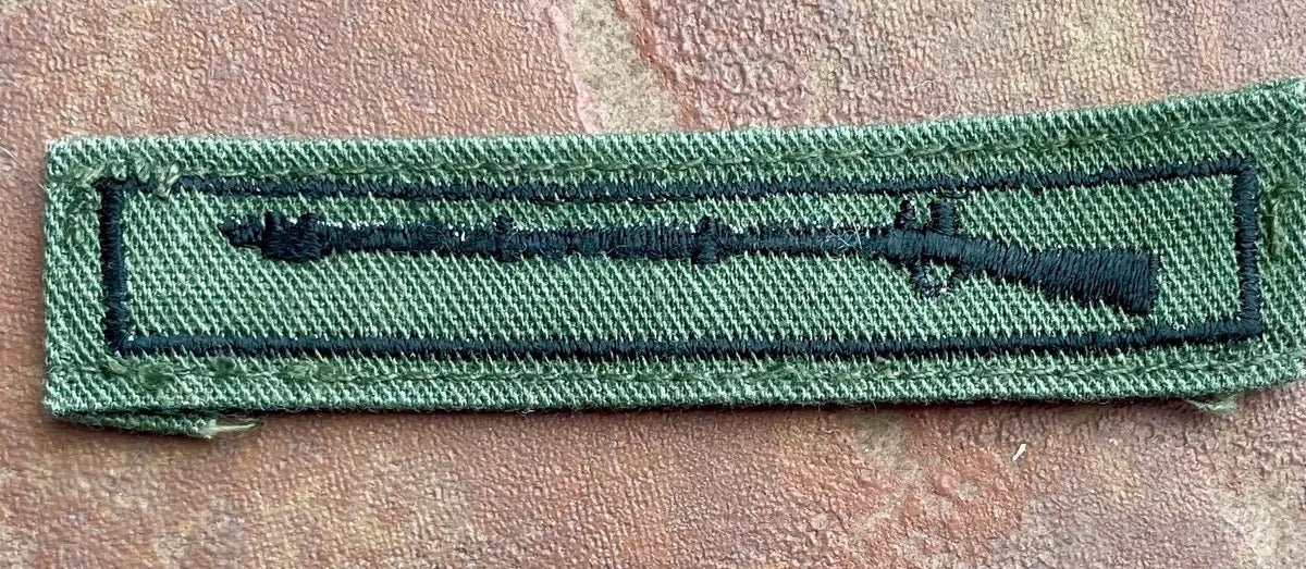 US Army Combat Infantryman Proficiency on OD - Bateleur Militaria