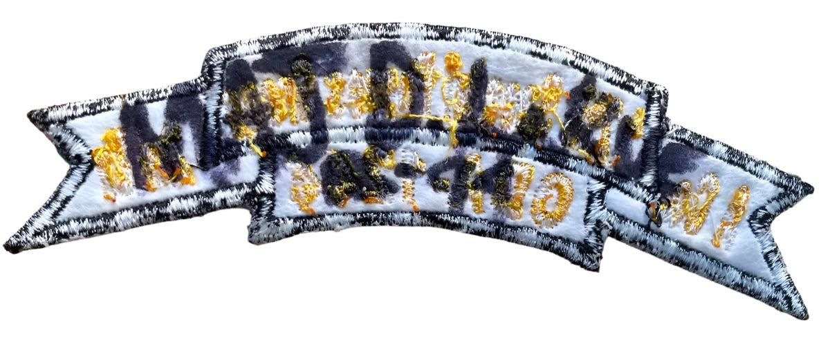 A Co 2nd Battalion 12th Special Forces Group ODA 1255 Patch & Scroll Named - Bateleur Militaria