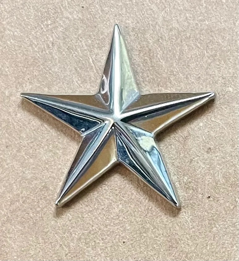 USMC Brigadier General Coat Size Rank Insignia Silver Filled Single
