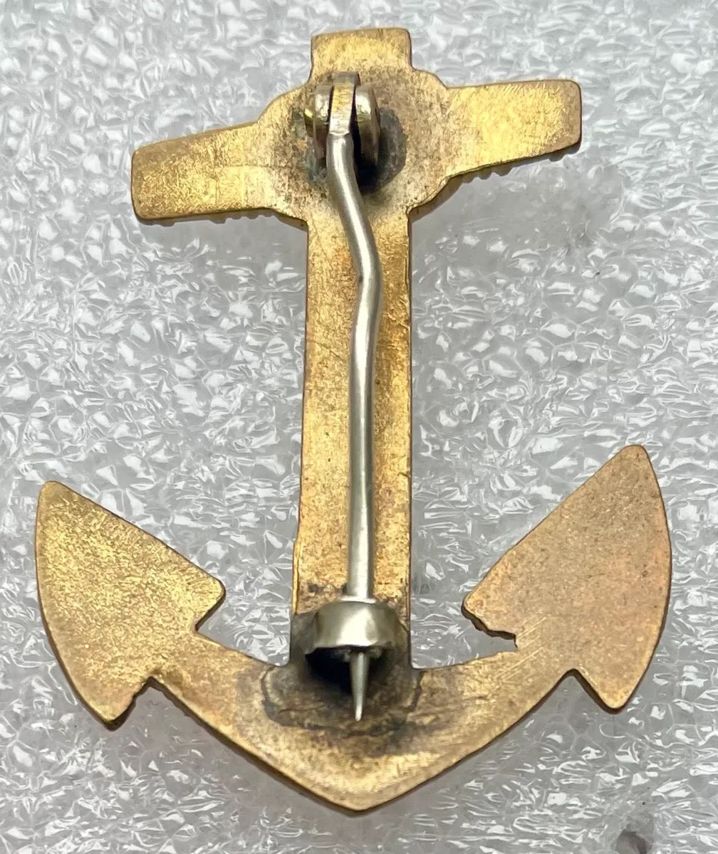 US Navy Midshipman Collar Rating Brooch Pin - Bateleur Militaria