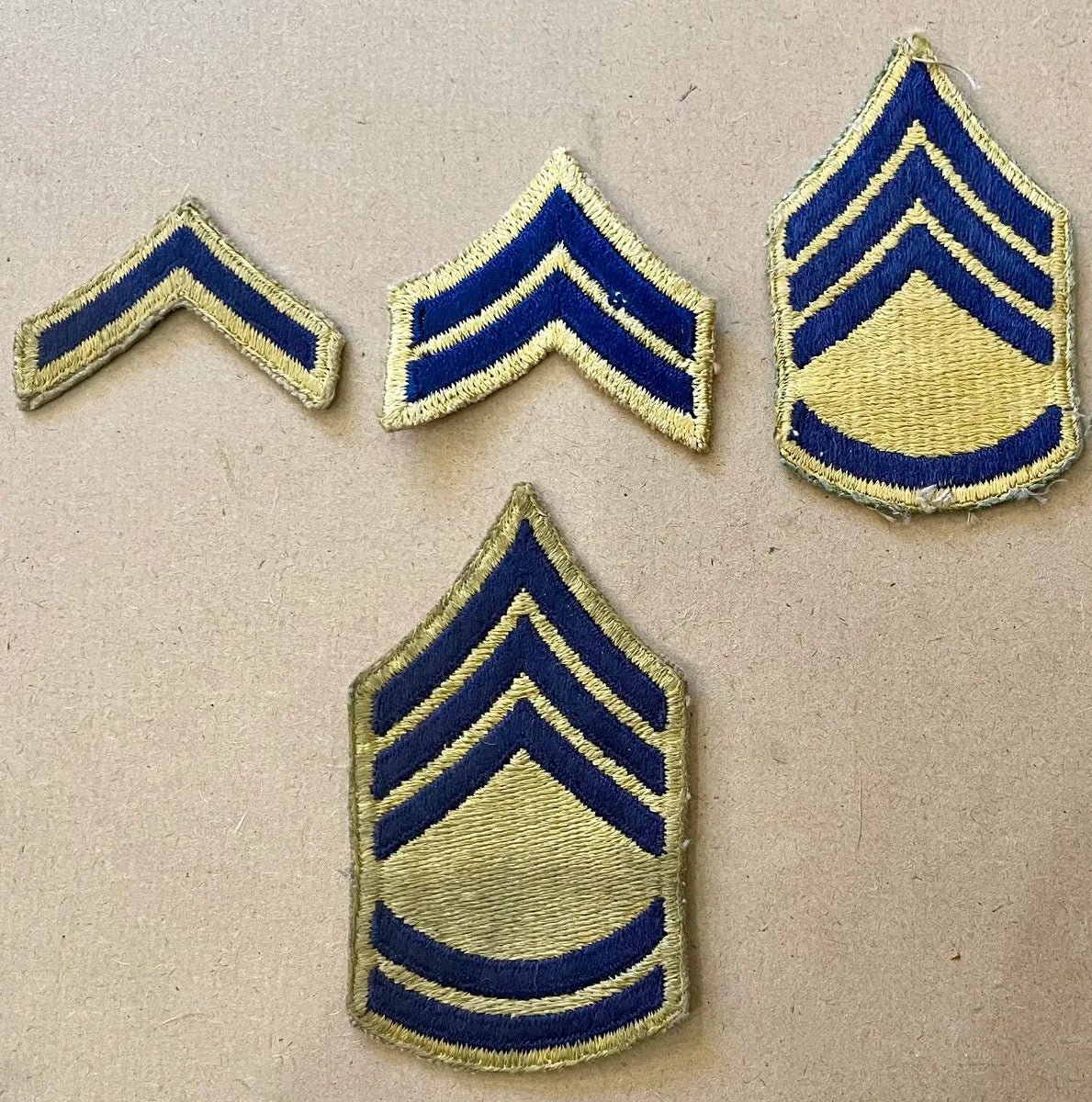 US Army Rank Insignia Combat Unit (1948-Feb 1951) NCO Lot
