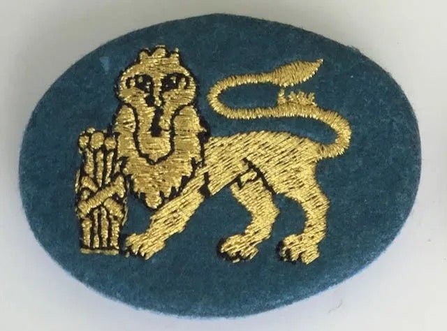 South Africa (SADF) Navy Lurex Chief Petty Officer Rank on Blue - Bateleur Militaria