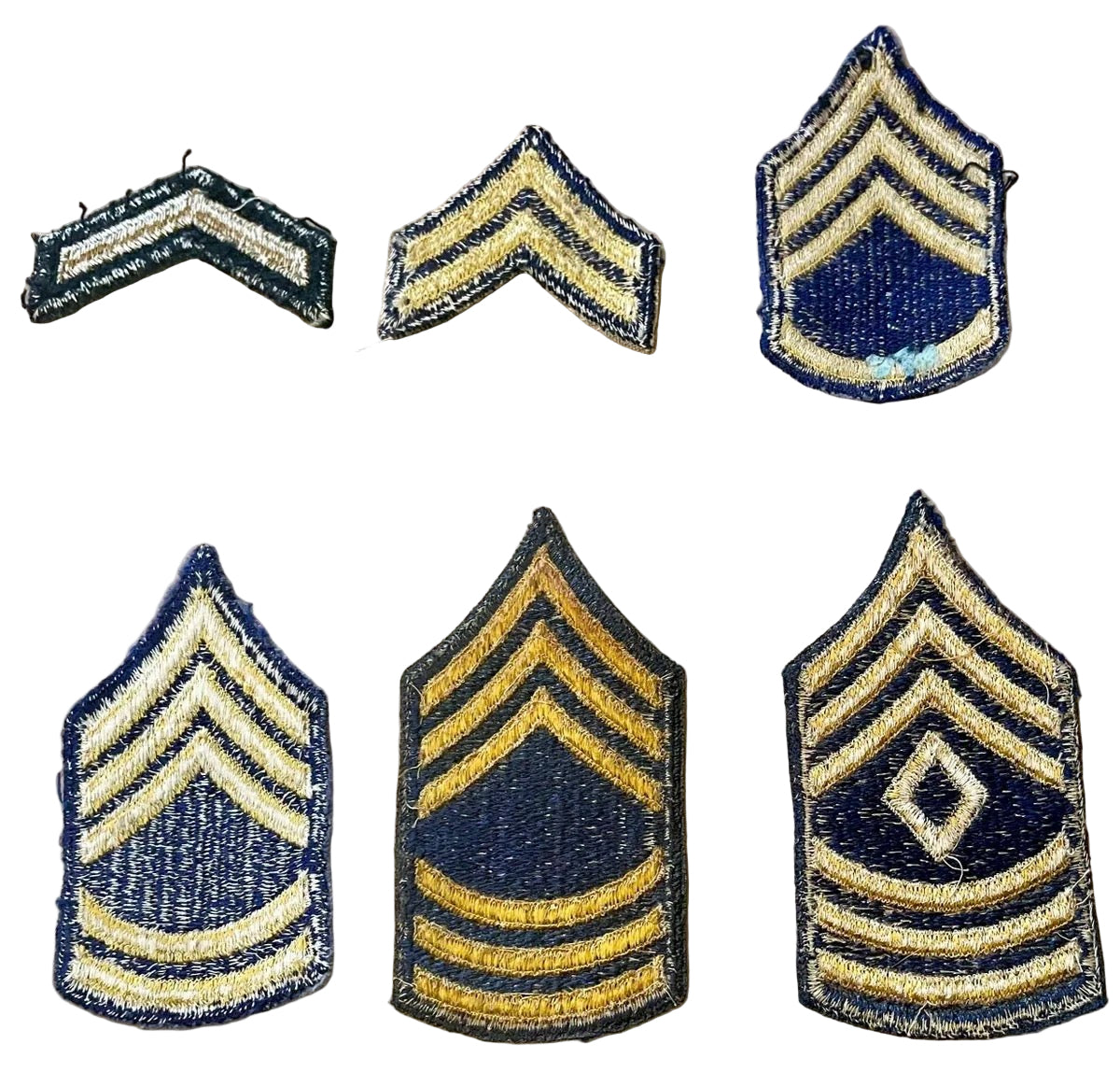 US Army Rank Insignia Non - Combat Unit (1948 - Feb 1951) NCO Lot - Bateleur Militaria