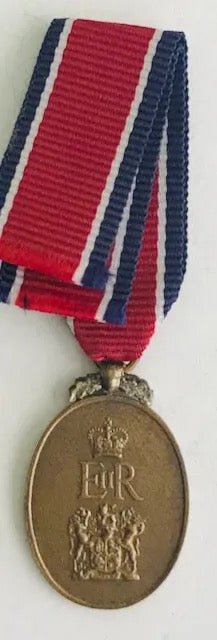 South Africa (SADF) John Chard Medal Royal Cypher and Coat of Arms Miniature - Bateleur Militaria