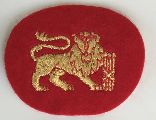 South Africa (SADF) Navy Lurex Chief Petty Officer Rank on Red