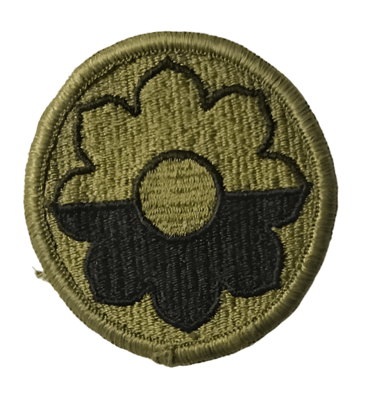 US Army 9th Infantry Division Subdued SSI shoulder patch - Bateleur Militaria