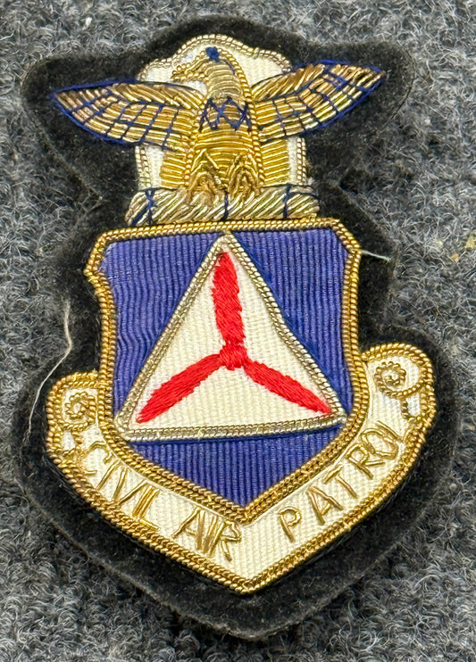 USAF Auxiliary Civil Air Patrol Blazer Parch Wire Embroidered 3” - Bateleur Militaria