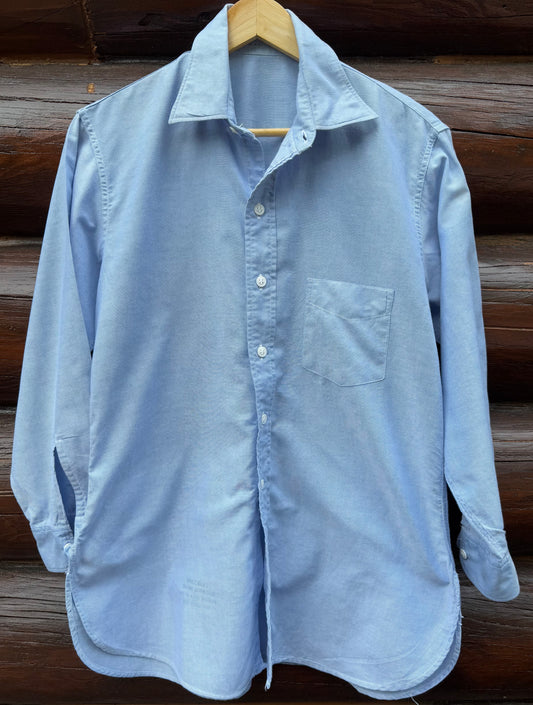 Rare US Air Force Men's Second Style Oxford Blue Dress Uniform Shirt Shade 126