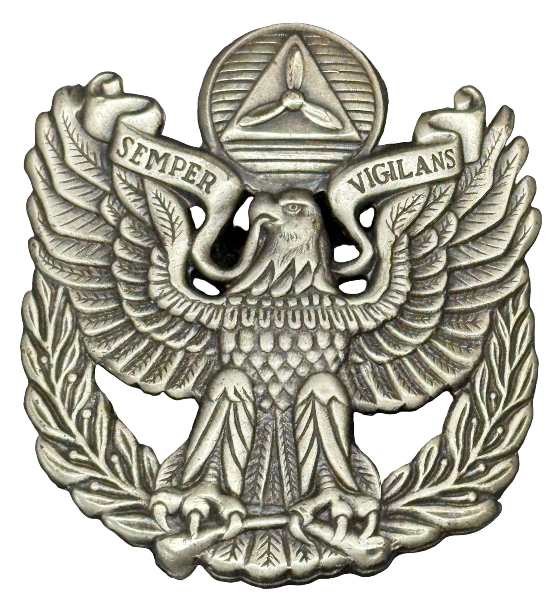 USAF Civil Air Patrol Cap Badge Senior Member Officer Female - Bateleur Militaria
