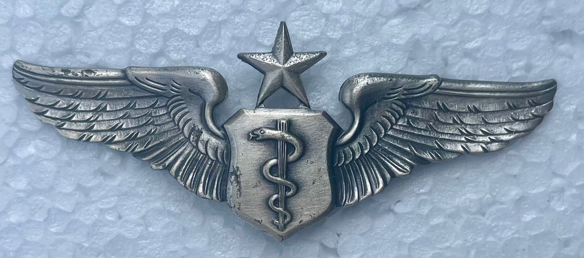 USAF Senior Flight Surgeon Wing 3" Hallmarked - Bateleur Militaria