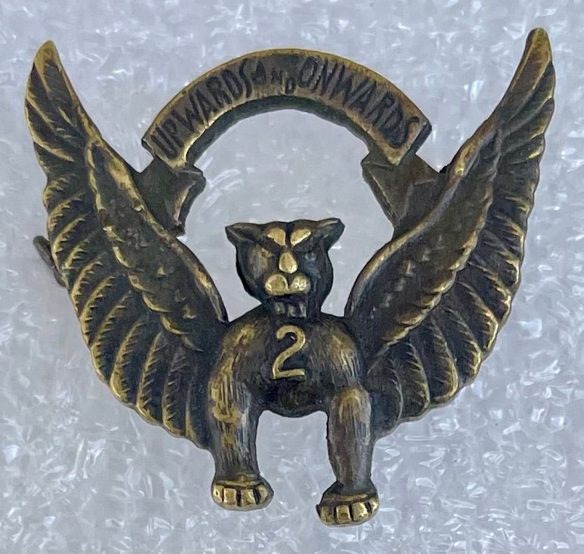 South Africa (SAAF) Rare Original Korean War 2 Squadron P - 51 Flying Cheetahs Pin - Bateleur Militaria