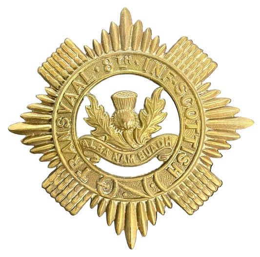 South Africa (UDF) Transvaal Scottish Tam O'Shanter Badge 1939 - 1945 - Bateleur Militaria