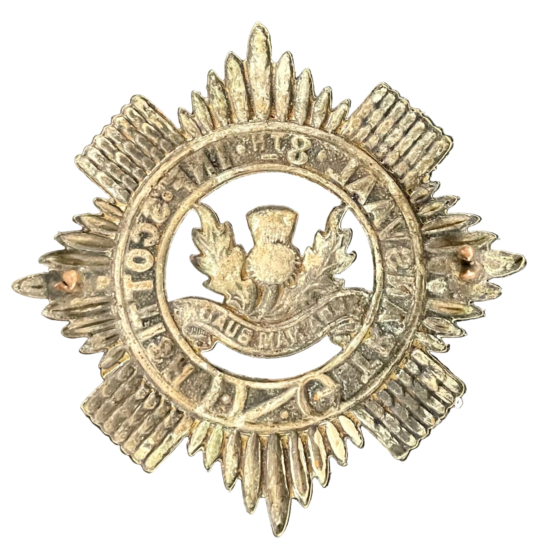 South Africa (UDF) Transvaal Scottish Tam O'Shanter Badge 1939 - 1945 - Bateleur Militaria