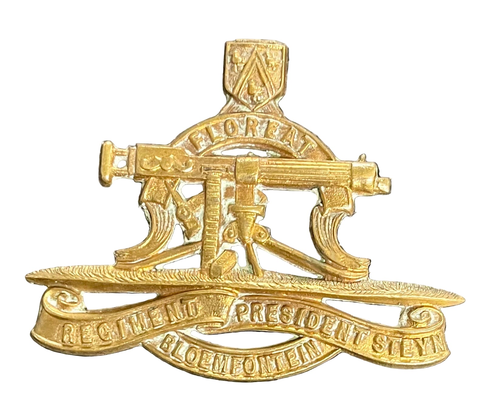 South Africa (UDF) Regiment President Steyn Collar Badge 1934 - 1964 - Bateleur Militaria