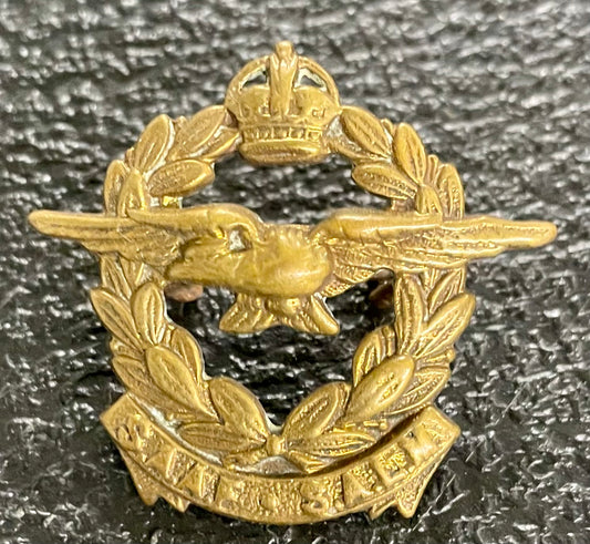 South Africa (UDF) South African Air Force Collar Badge 1930's - 1950's - Bateleur Militaria