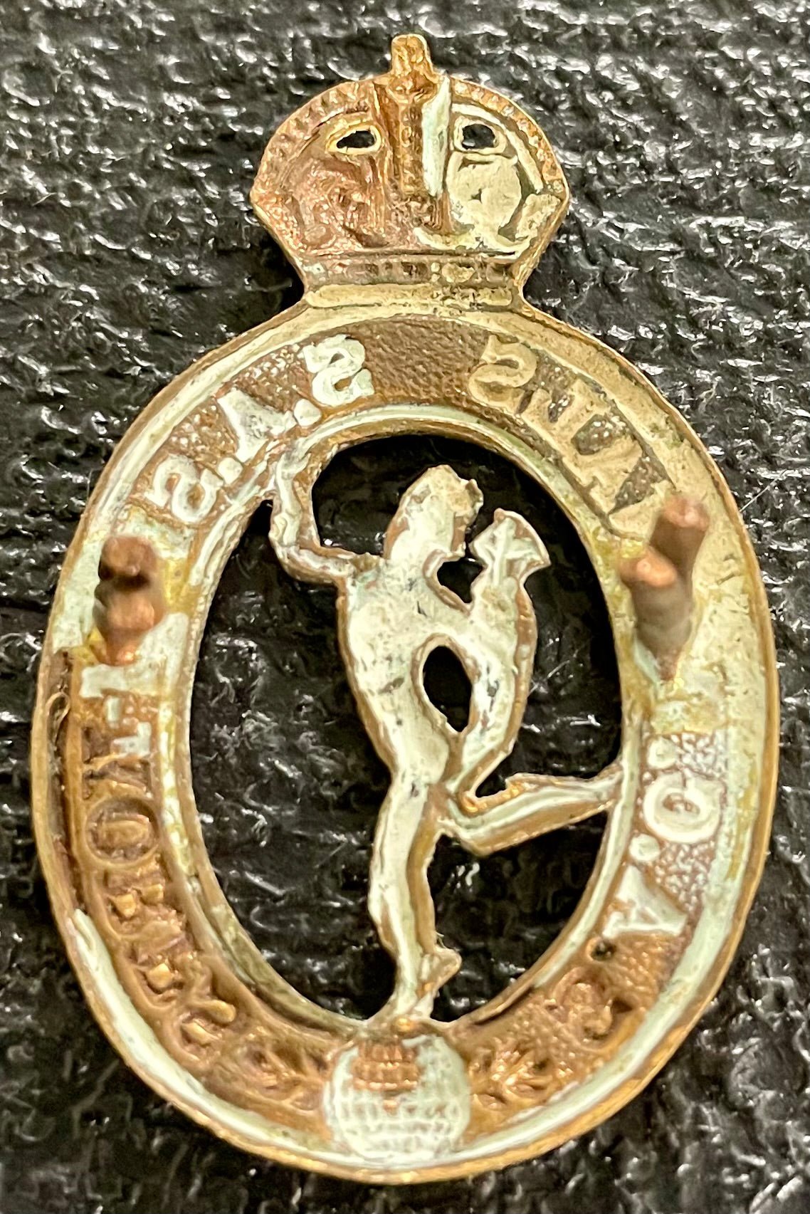 South Africa (UDF) Corps of Signals Collar Badge 1930 - 1959 - Bateleur Militaria