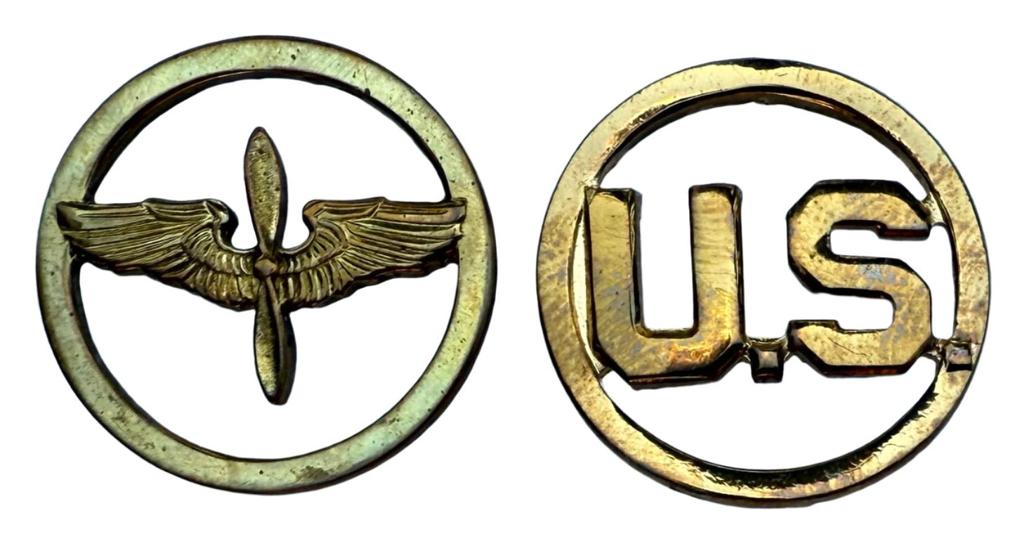 US Air Force Coller Insignia Set Gold Color transitional period. - Bateleur Militaria