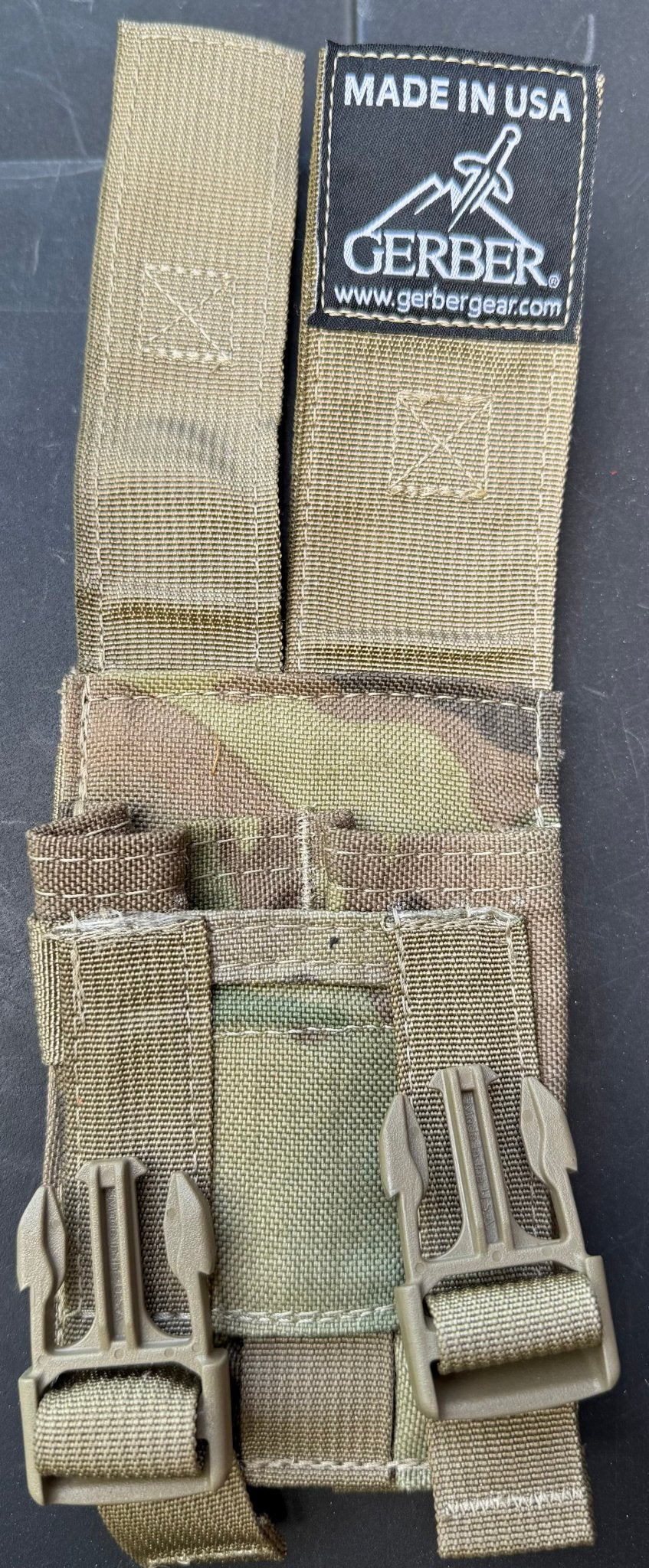 US OCP Multicam Double Pistol Mag Pouch Gerber (DMP2) Mint - Bateleur Militaria