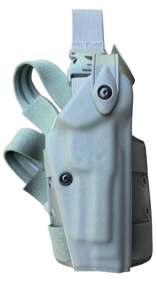 Safariland Green Leg Holster Rig for Beretta 92 Mint (Model 6005 - 73) G1 - Bateleur Militaria