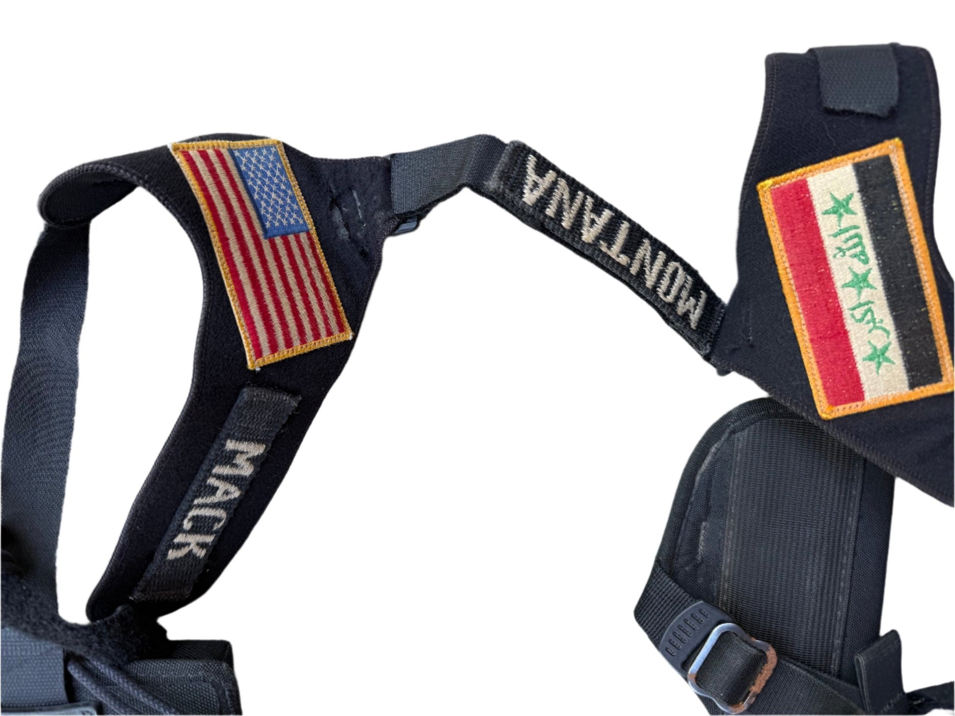 USAF Used Uncle Mikes Sidekick Nylon Shoulder Holster & Whistle - Bateleur Militaria