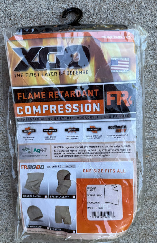 XGO Flame Retardant Desert Sand Balaclava One Size Fits All Mint