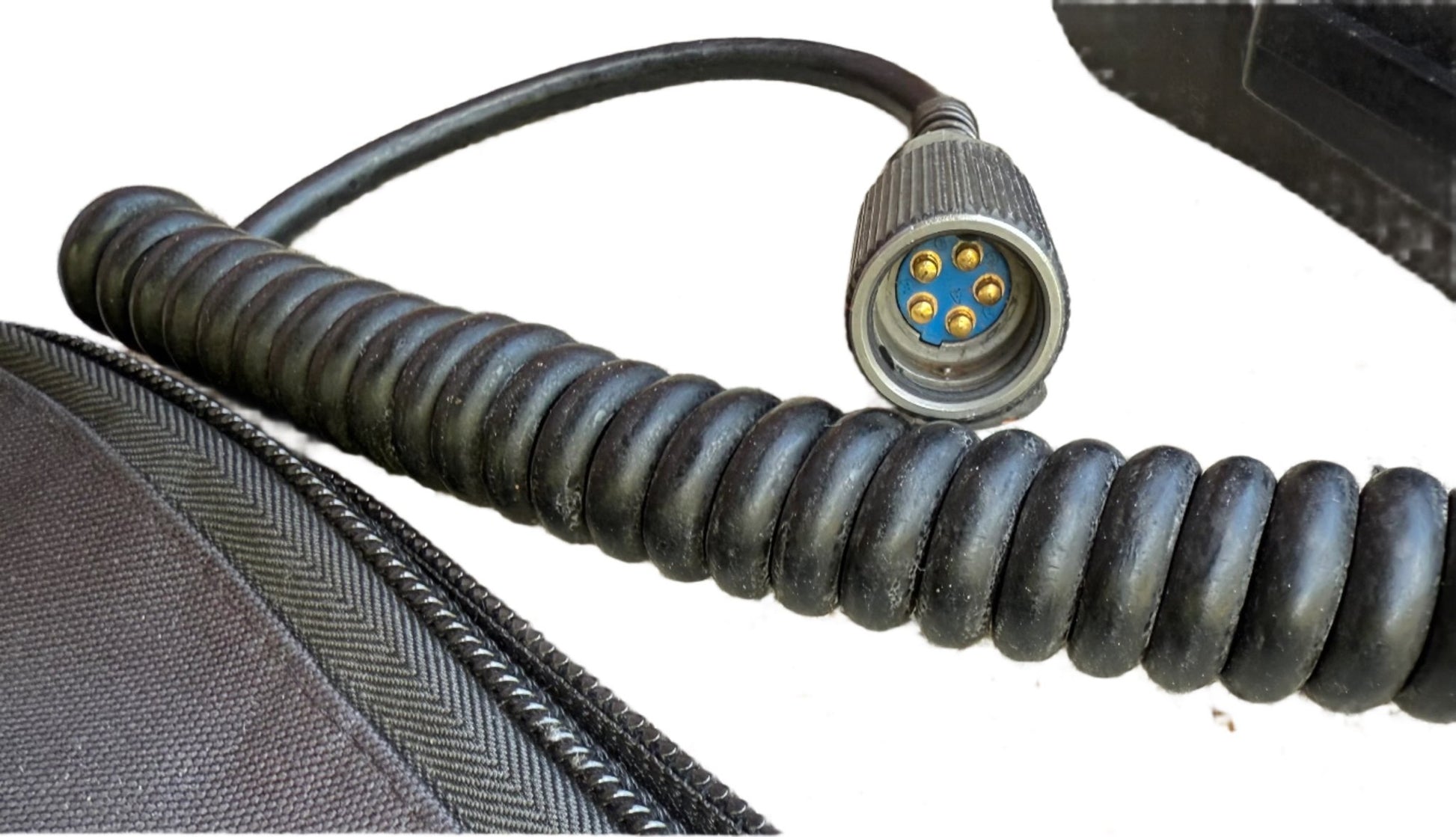Harris Military Radio Modified Handset 10075 1399 5 Pin PRC - 152 - Bateleur Militaria