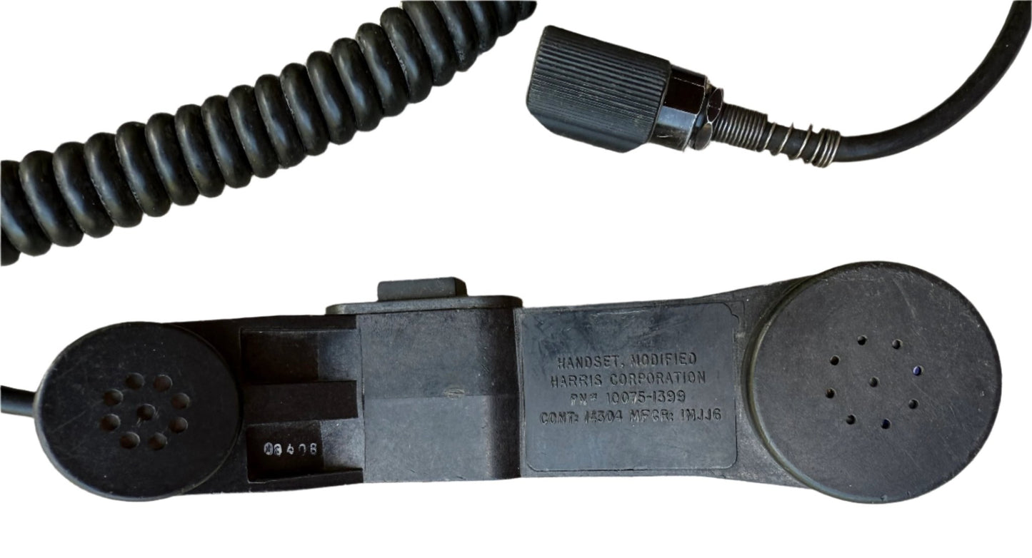 Harris Military Radio Modified Handset 10075 1399 5 Pin PRC - 152 - Bateleur Militaria