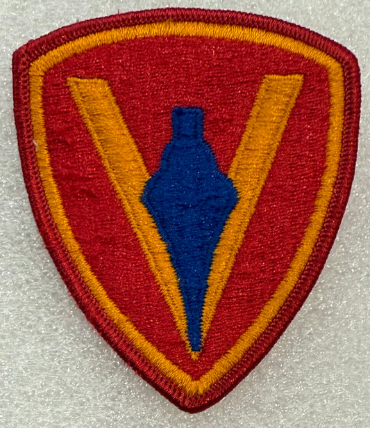 USMC 5th Marine Division Patch Merrowed Edge