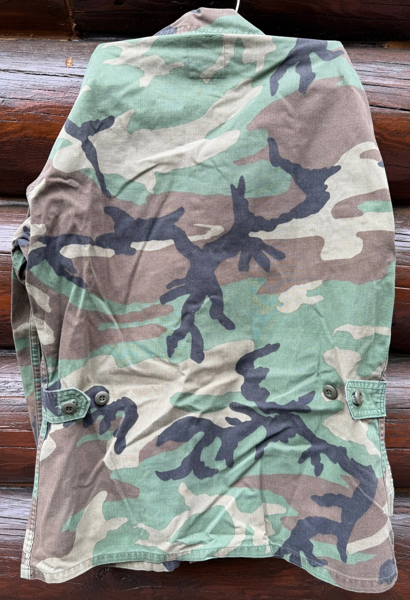 USAF Woodlands M81 Camo Badged Coat & Trousers Size S/M
