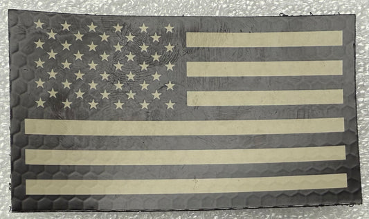 Original US Army IR-Reflective Subdued Flag Hook & Loop Back (LA)