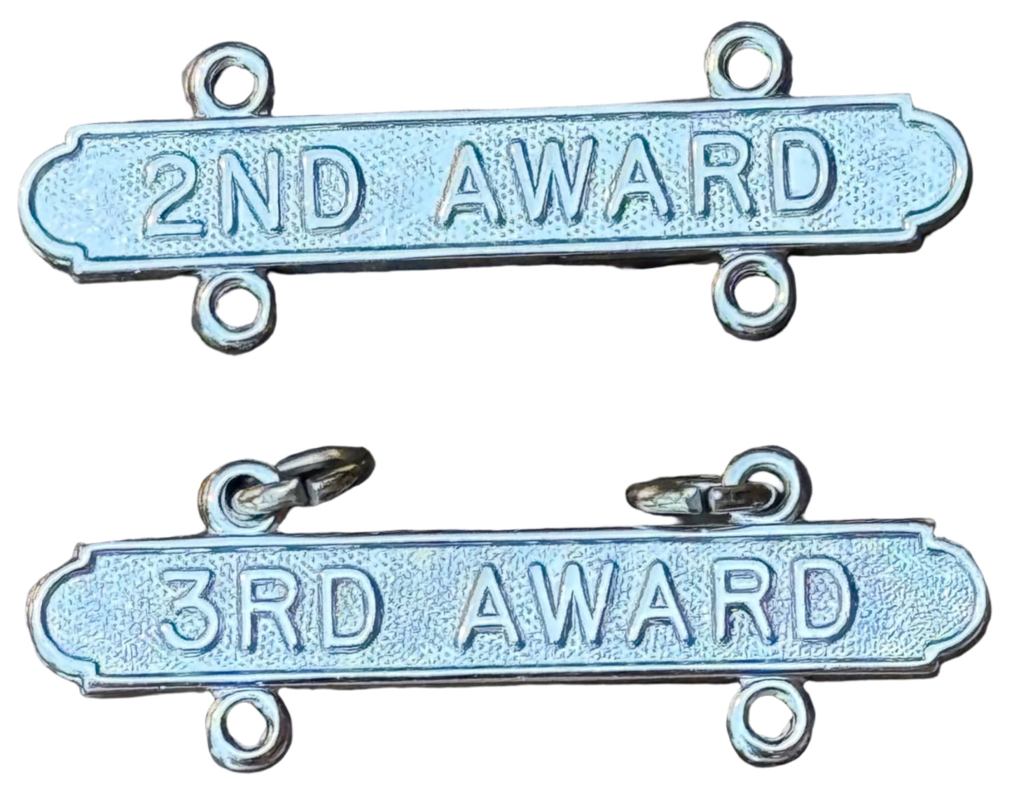 USMC Marine Corps Qualification Awards 2nd & 3rd Hallmarked Lot of 2