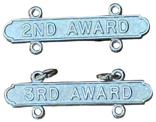 USMC Marine Corps Qualification Awards 2nd & 3rd Hallmarked Lot of 2 - Bateleur Militaria