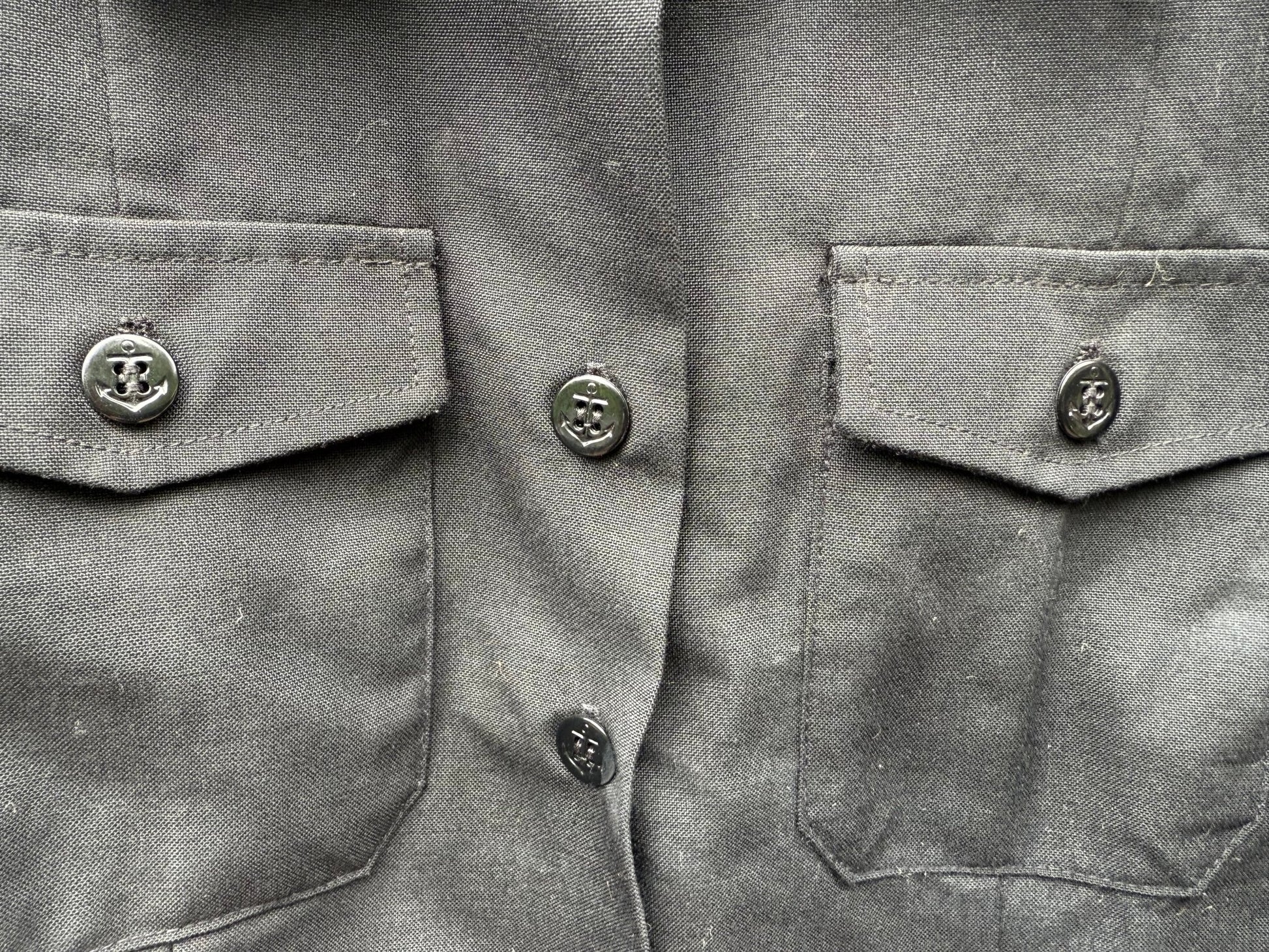 US Navy Woman's Black Dress Shirt - Bateleur Militaria