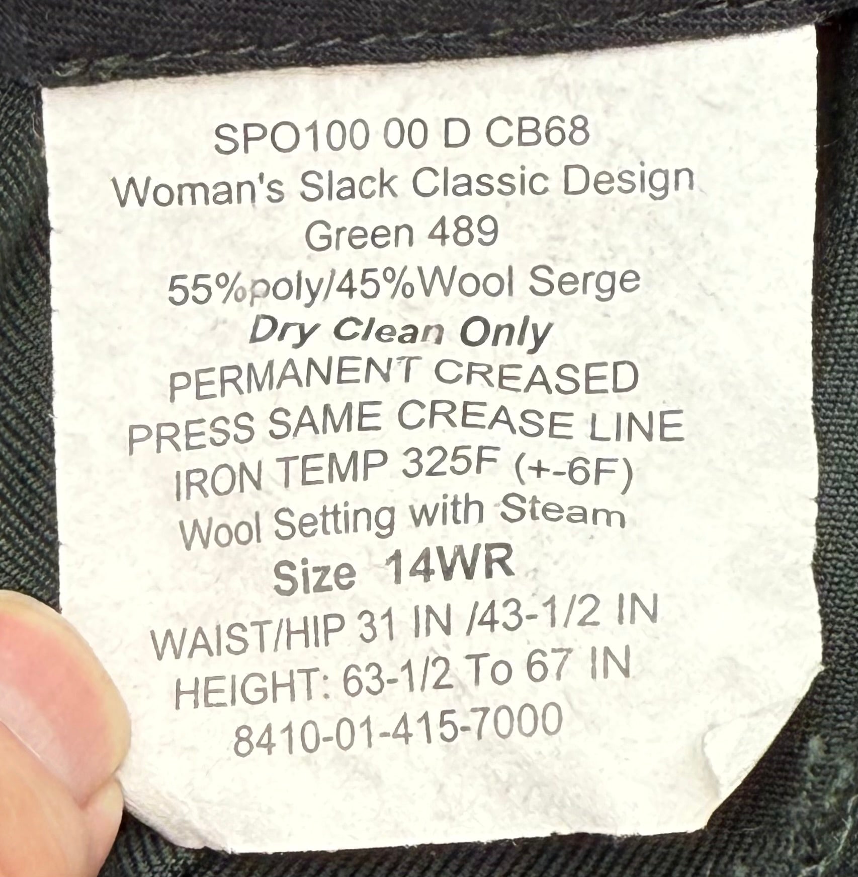 US Army Woman's Green Dress Uniform Coat & Slacks 2 - Bateleur Militaria